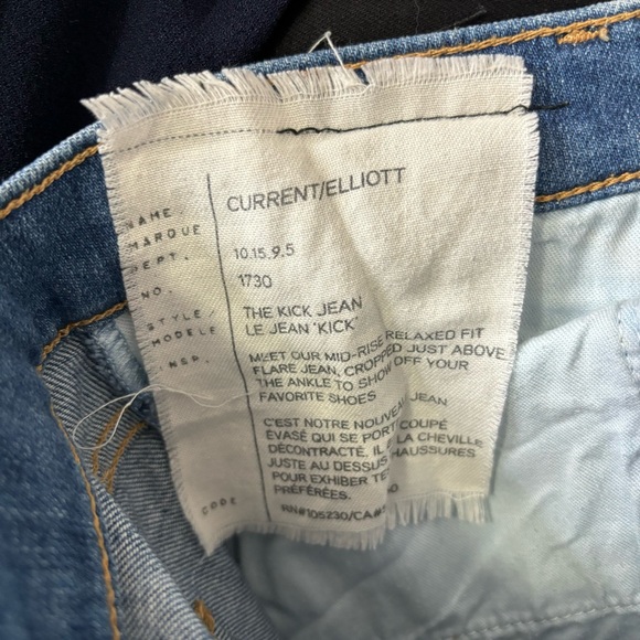 Current Elliott the kick jeans distressed blue 25 - Picture 4 of 4